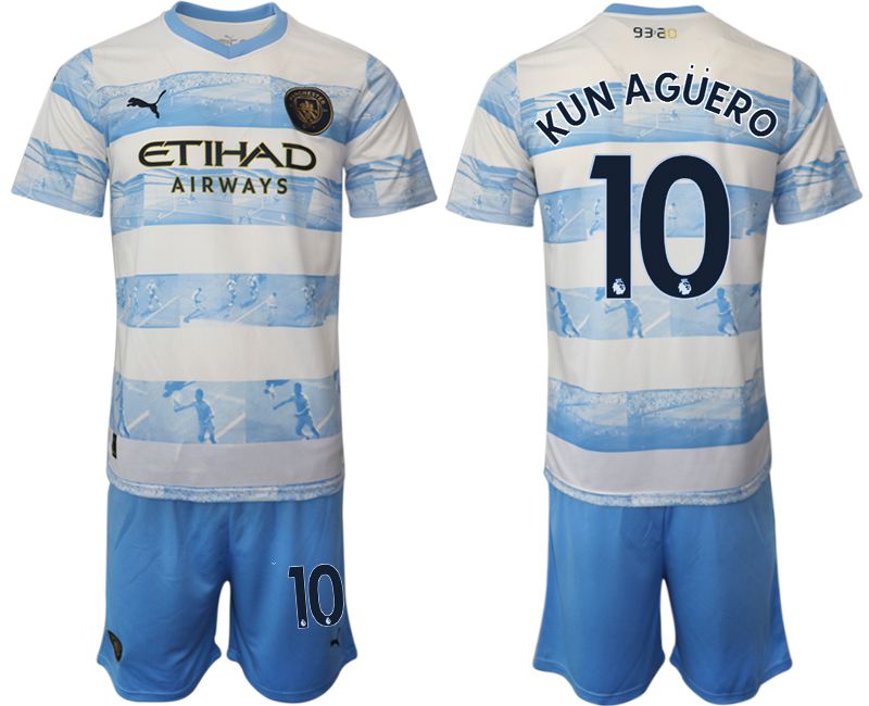 Men 2022-2023 Club Manchester City blue #10 Soccer Jersey->liverpool jersey->Soccer Club Jersey